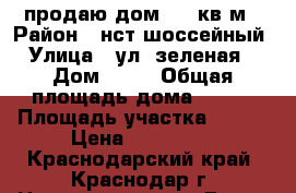 продаю дом 145 кв м › Район ­ нст шоссейный › Улица ­ ул. зеленая  › Дом ­ 52 › Общая площадь дома ­ 145 › Площадь участка ­ 420 › Цена ­ 850 000 - Краснодарский край, Краснодар г. Недвижимость » Дома, коттеджи, дачи продажа   